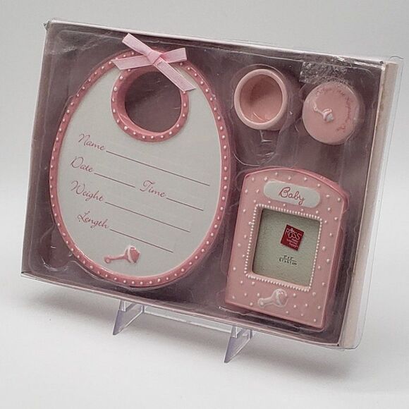 RUSS Berrie & Co. Ceramic RUSS BABY Pink Commemorative Gift Set - Picture 8 of 10